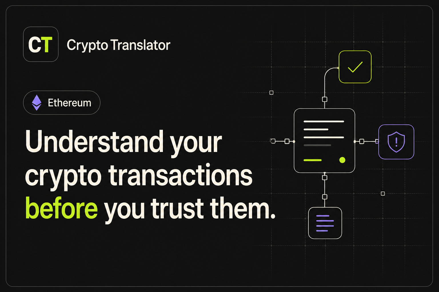 I built a free tool that explains Ethereum transactions in plain language logo